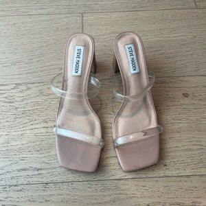 Steve Madden Clear Strappy Heels